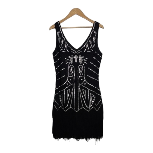 Babeyond Vintage flapper girl dress size L - Picture 8 of 8